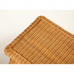 Pair of Woven Rattan Side Tables France circa 1970 - 4691020