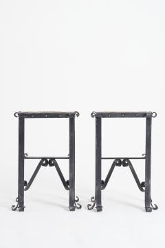 Pair of Wrought Iron Side Tables Console Tables - 4040099