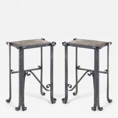 Pair of Wrought Iron Side Tables Console Tables - 4043219