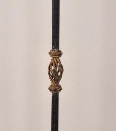 Pair of Wrought Iron Torch res with Gilt Accents circa 1970 - 4774681