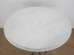 Pair of Wrought Iron and Italian Marble Top Tables - 992730