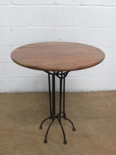 Pair of Wrought Iron and Italian Marble Top Tables - 992733