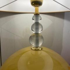Pair of Yellow Sphere Lamps - 3928977