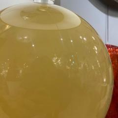 Pair of Yellow Sphere Lamps - 3928979