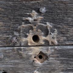 Pair of ancient wooden doors France - 4115585