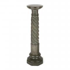 Pair of antique French marble column pedestals - 2449114