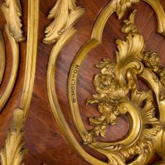 Pair of antique French marble ormolu and marquetry pedestals - 4247619