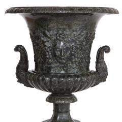 Pair of antique Italian serpentine marble vases - 3354594