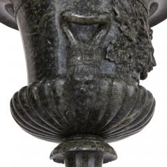 Pair of antique Italian serpentine marble vases - 3354596