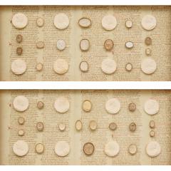 Pair of antique framed Italian Grand Tour plaster intaglios - 4387798