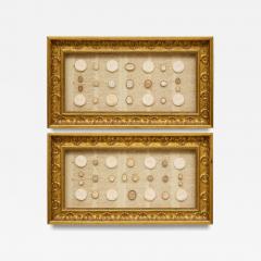 Pair of antique framed Italian Grand Tour plaster intaglios - 4392530