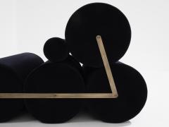 Pair of armchairs by Auro Trivellato for A L I black velvet 1972 - 4245078