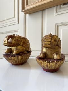 Pair of box elephant of Burma - 3168945