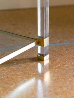 Pair of brass and glass coffee tables 1970 - 3357789