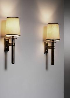 Pair of brass wall lamps - 4752154