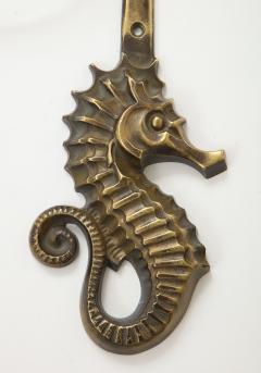 Pair of bronze Seahorse shaped sconces France 1940s - 2277849