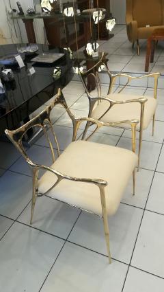 Pair of bronze armchairs - 1137973