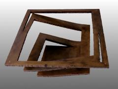 Pair of brutalist coffee tables France 1970 - 916904