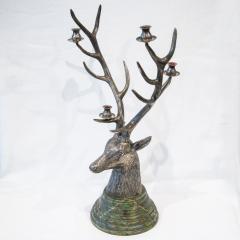 Pair of candlesticks in silvered bronze French Work circa 1950 - 1094241