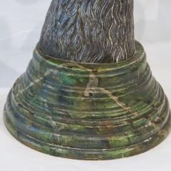 Pair of candlesticks in silvered bronze French Work circa 1950 - 1094242