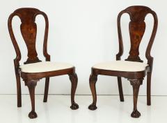 Pair of carved walnut side chairs with exceptional color  - 813155