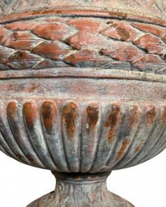 Pair of cast iron garden vases Fonderie dart du Val dOsne France circa 1850 - 4334380
