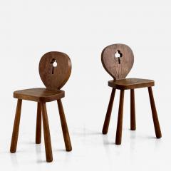 Pair of chairs Denmark early 20th century - 4148168