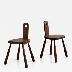 Pair of chairs Denmark early 20th century - 4148167