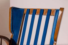 Pair of cherrywood lounge chairs Italy 1950s - 4396468