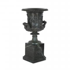 Pair of classical Italian grey marble vases after the famous Medici vase - 2500526