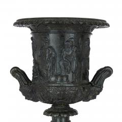 Pair of classical Italian grey marble vases after the famous Medici vase - 2500529