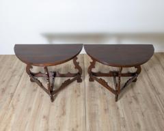 Pair of console in walnut period 18th - 4189705