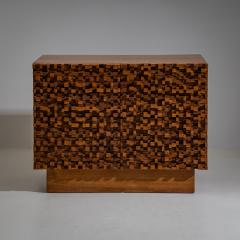 Pair of contemporary Italian Sideboards with Brutalist Surface Design - 4690521