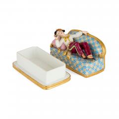 Pair of decorative French antique butter dishes by Ruaud - 4136399