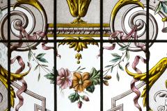 Pair of double stained glass windows and their transoms circa 1880 - 1205622