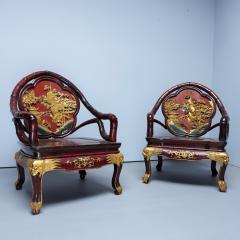 Pair of early 20th century Chinese armchairs - 4316544