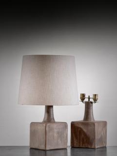 Pair of earthenware table lamps - 3891854