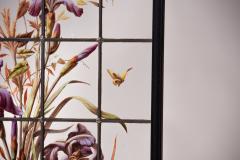 Pair of enameled stained glass panels France circa 1880 - 1460501