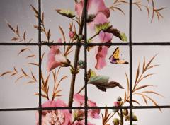 Pair of enameled stained glass panels France circa 1880 - 1460502