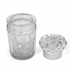 Pair of fine English glass jars with fitted stoppers - 3122384