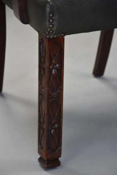 Pair of fine quality Chippendale style mahogany open armchairs - 4806018