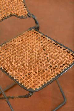 Pair of folding iron chairs early 20th Century - 3807476