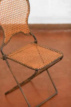 Pair of folding iron chairs early 20th Century - 3807477