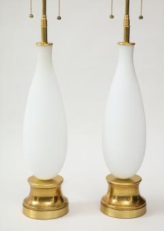 Pair of frosted Murano Glass lamps - 1901145