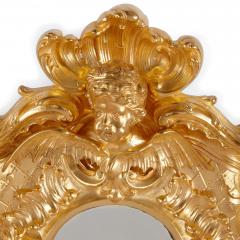 Pair of gilt bronze Baroque style wall appliques - 2940109