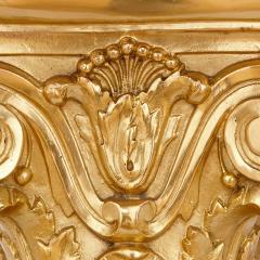 Pair of gilt bronze and marble columns in the Neoclassical style - 1469606