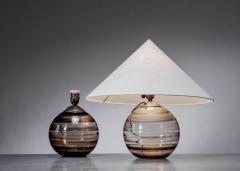 Pair of glass table lamps - 4391665