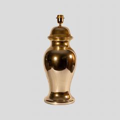 Pair of gold mirrored Chinese classic shape table lamps - 3927112