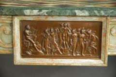 Pair of highly decorative Italian console tables with marble tops - 4787762