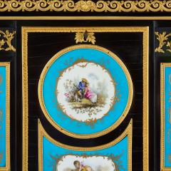 Pair of impressive marble porcelain and ormolu mounted Victorian secretaires - 3892577